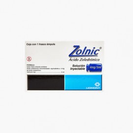 Zolnic Solucion Inyectable 4Mg/5Ml 1 Fco