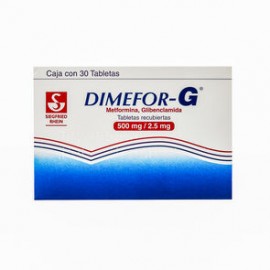 Dimefor G 500Mg/2.5Mg 30 Tabs