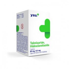 Yza Telmisartan/Hidroclorotiazida 80Mg/12.5Mg 14 Tabs