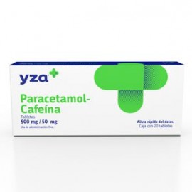 Yza Paracetamol-Cafeina 500Mg/50Mg 20 Tabs