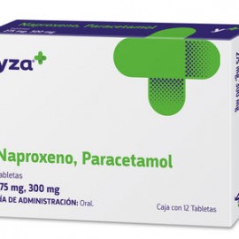 Yza Naproxeno, Paracetamol 275Mg/300Mg 12 Tabs