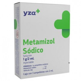 Yza Metamizol Solución Inye 1G/2Ml 3 Amp